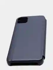 Фиолетовый зеркальный чехол-книжка с полупрозрачной панелью для Realme C11, 2020