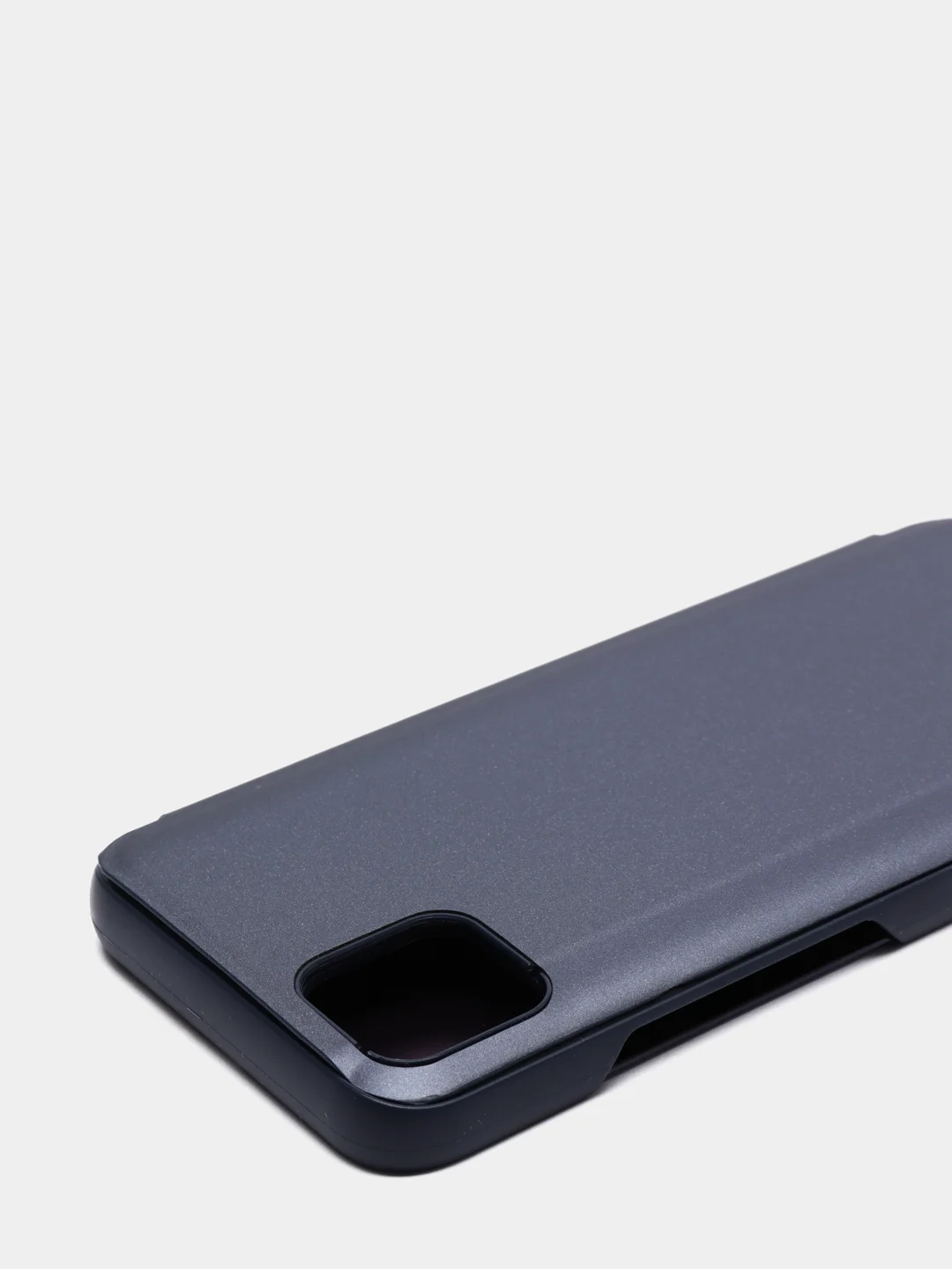 Фиолетовый зеркальный чехол-книжка с полупрозрачной панелью для Realme C11, 2020