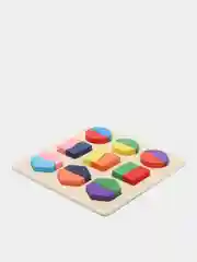 Зеленый логическая игра / Логический планшет/Деревянные развивающие игрушки/Вкладыши/ Сортер/Пазлы