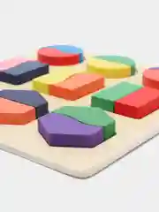 Зеленый логическая игра / Логический планшет/Деревянные развивающие игрушки/Вкладыши/ Сортер/Пазлы
