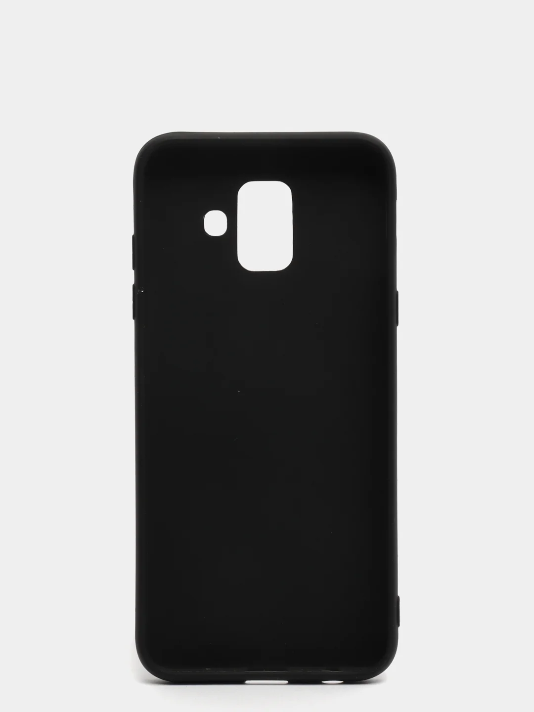Черный чехол Samsung Galaxy A6 (2018), Самсунг Галакси А6 2018, силиконовый цветной матовый