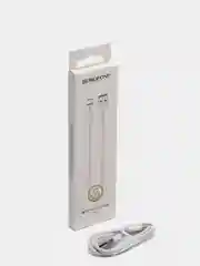 Белый кабель зарядный для MICRO-USB 2.1A Borofone BX22, ГИБКИЙ дата-кабель 1м