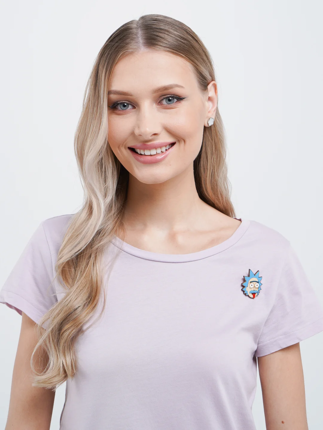 Деревянный значок "Рик"