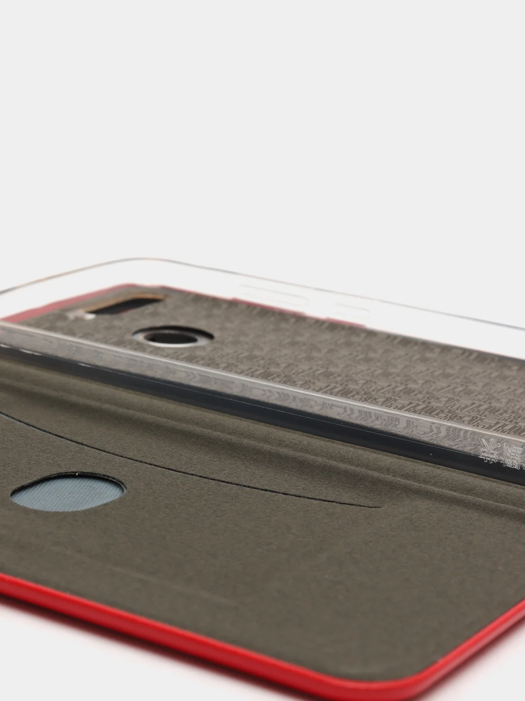 Красный чехол книжка Huawei Y6 2018 / Honor 7C / Honor 7A Pro / Y6 Prime, Хуавей У6 2018 (5,7")