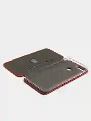 Красный чехол книжка Huawei Y6 2018 / Honor 7C / Honor 7A Pro / Y6 Prime, Хуавей У6 2018 (5,7")