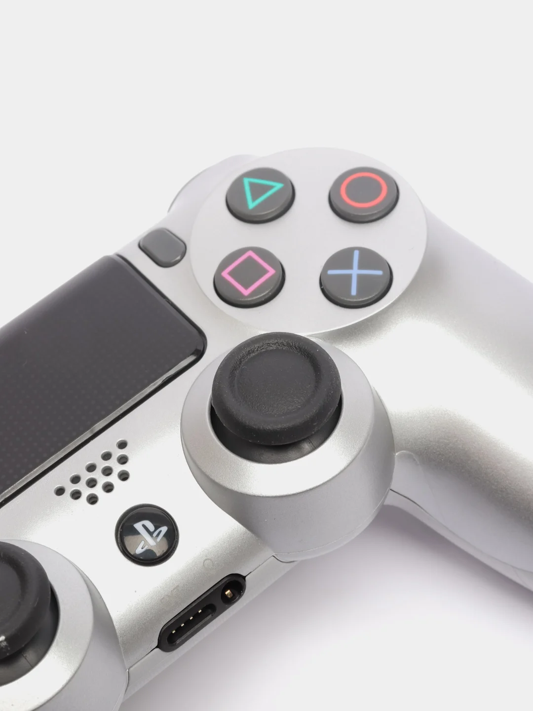 Серебряный беспроводной геймпад для PS4, PC, телефона