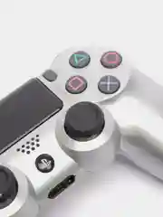 Серебряный беспроводной геймпад для PS4, PC, телефона