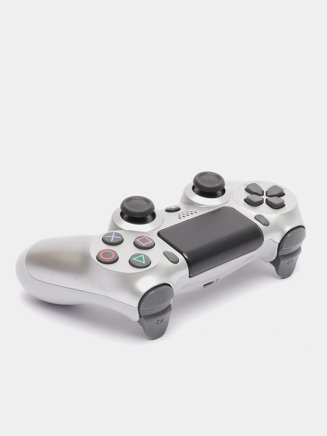 Серебряный беспроводной геймпад для PS4, PC, телефона