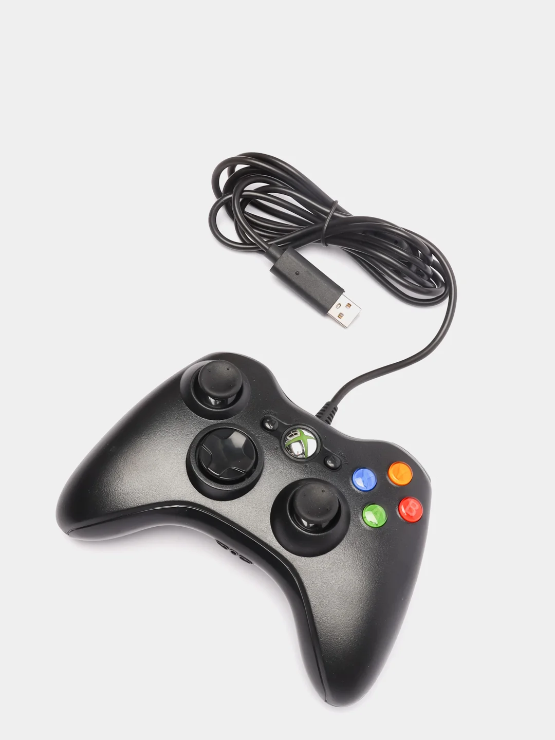 Черный геймпад для XBox 360, проводной