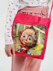 Тёмно-розовый детская сумка с принтом