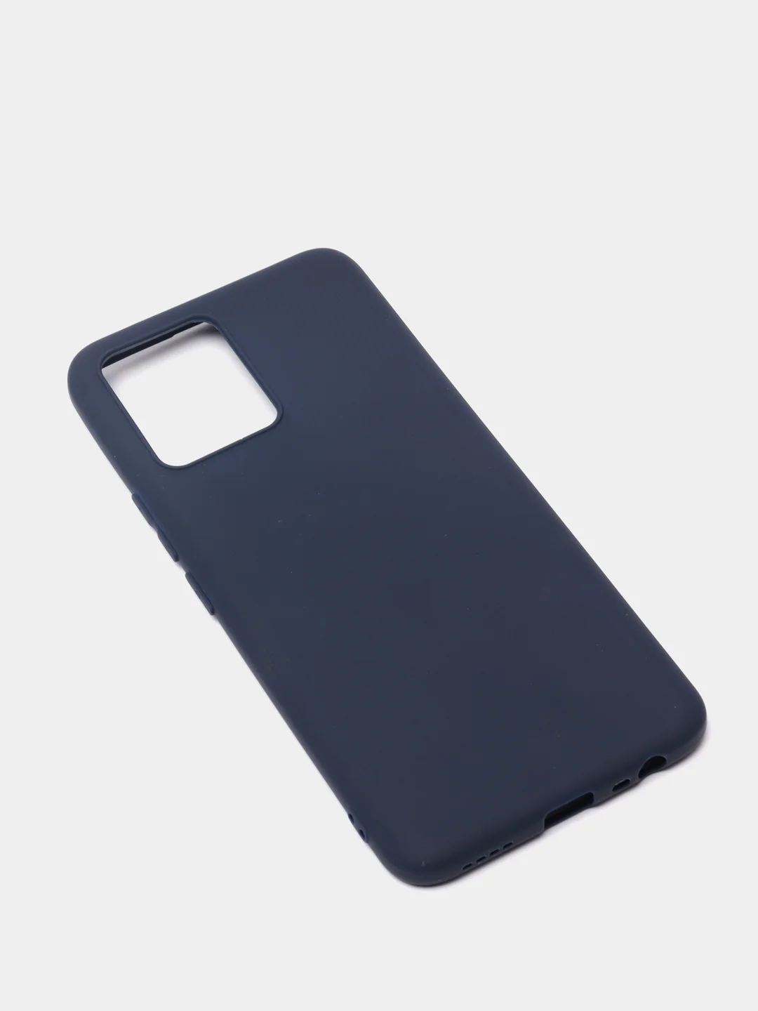 Темно-синий чехол Realme 8 / 8 Pro, силиконовый матовый, soft touch