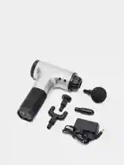 Серебряный массажер-пистолет для тела  Fascial Gun,перкуссионный ударный
