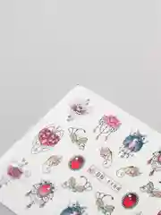 Серый наклейки для дизайна ногтей, слайдеры