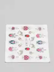 Серый наклейки для дизайна ногтей, слайдеры