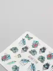 Розовый наклейки для дизайна ногтей, слайдеры