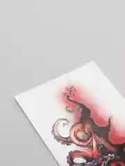 Серый временные татуировки на Halloween