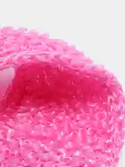 Черный мочалка для тела, вязаная, двусторонняя, с ручками