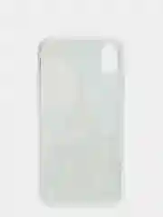 Небесно-голубой чехол Apple iPhone XR силиконовый с рисунком