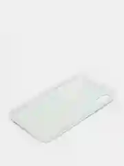 Небесно-голубой чехол Apple iPhone XR силиконовый с рисунком