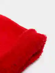 Красный детские махровые удлиненные носки