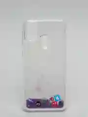 Фиолетовый чехол Samsung Galaxy M21, M30s (Самсунг Галакси М21, М30с) переливающийся жидкий блестками