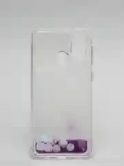 Фиолетовый чехол Samsung Galaxy M21, M30s (Самсунг Галакси М21, М30с) переливающийся жидкий блестками