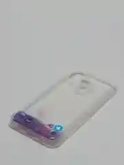 Фиолетовый чехол Samsung Galaxy M21, M30s (Самсунг Галакси М21, М30с) переливающийся жидкий блестками