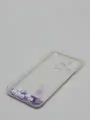 Фиолетовый чехол Samsung Galaxy M21, M30s (Самсунг Галакси М21, М30с) переливающийся жидкий блестками