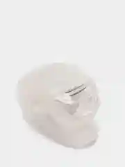 Белый фонарь велосипедный