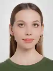 Золотистый хаки серьги