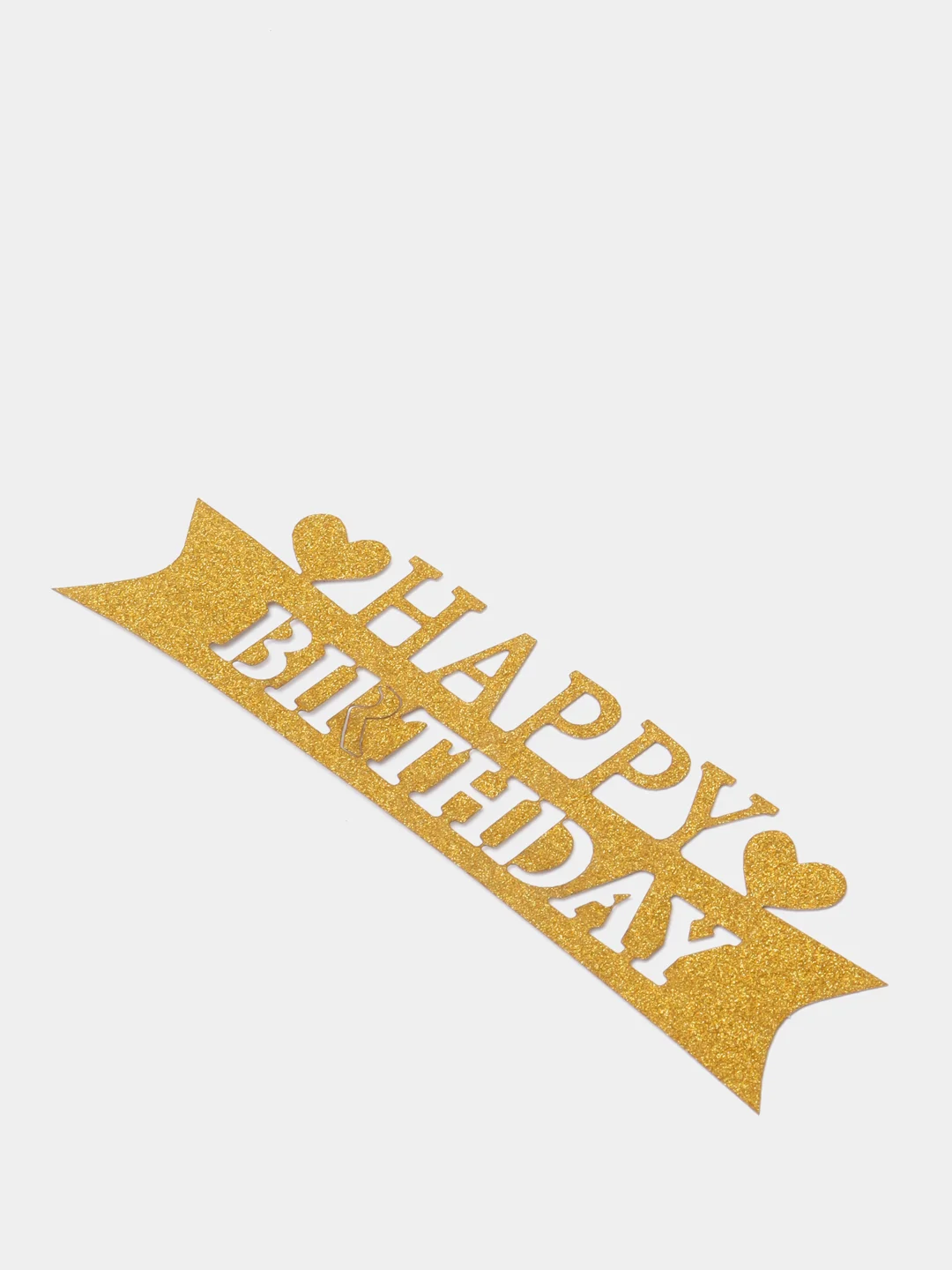 Топпер Happy Birthday, с сердцами