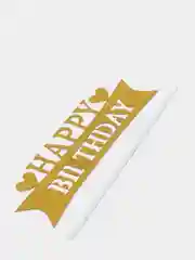Топпер Happy Birthday, с сердцами