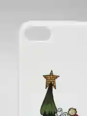 Зеленый чехол iPhone 11, 12/ 12 Pro 6.1 mini, 7/ 8/ SE 2020, 5/ 5s /se 2016 с новогодним рисунком