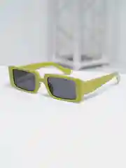 Оливковый женские прямоугольные солнцезащитные очки