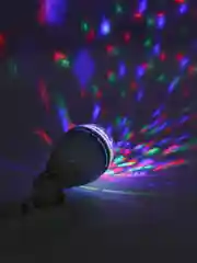 Диско LED full color rotating lamp Вращающаяся лампочка светодиодная для розетки шар