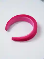 Фиолетовый ободок объемный бархатный / Ободок женский