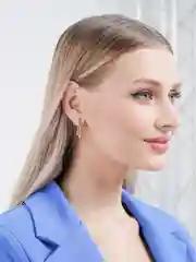 Золотой серьги капли / Серьги женские