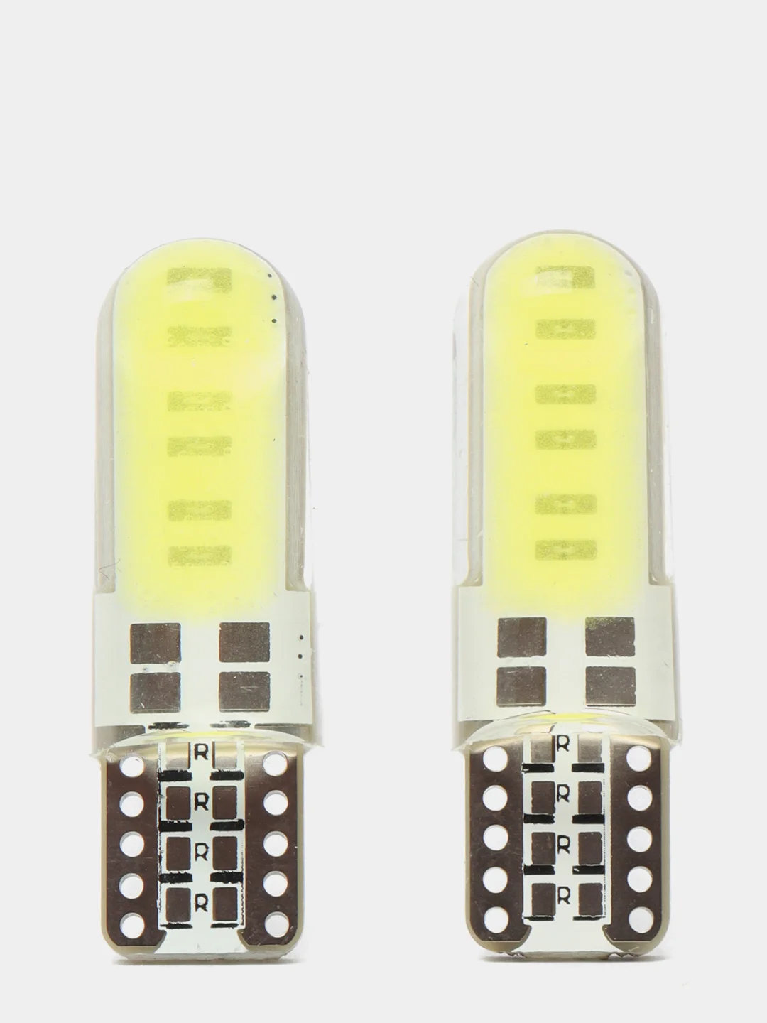 Белый автомобильная светодиодная габаритная LED лампа T10 W5W, для фар и салона автомобиля