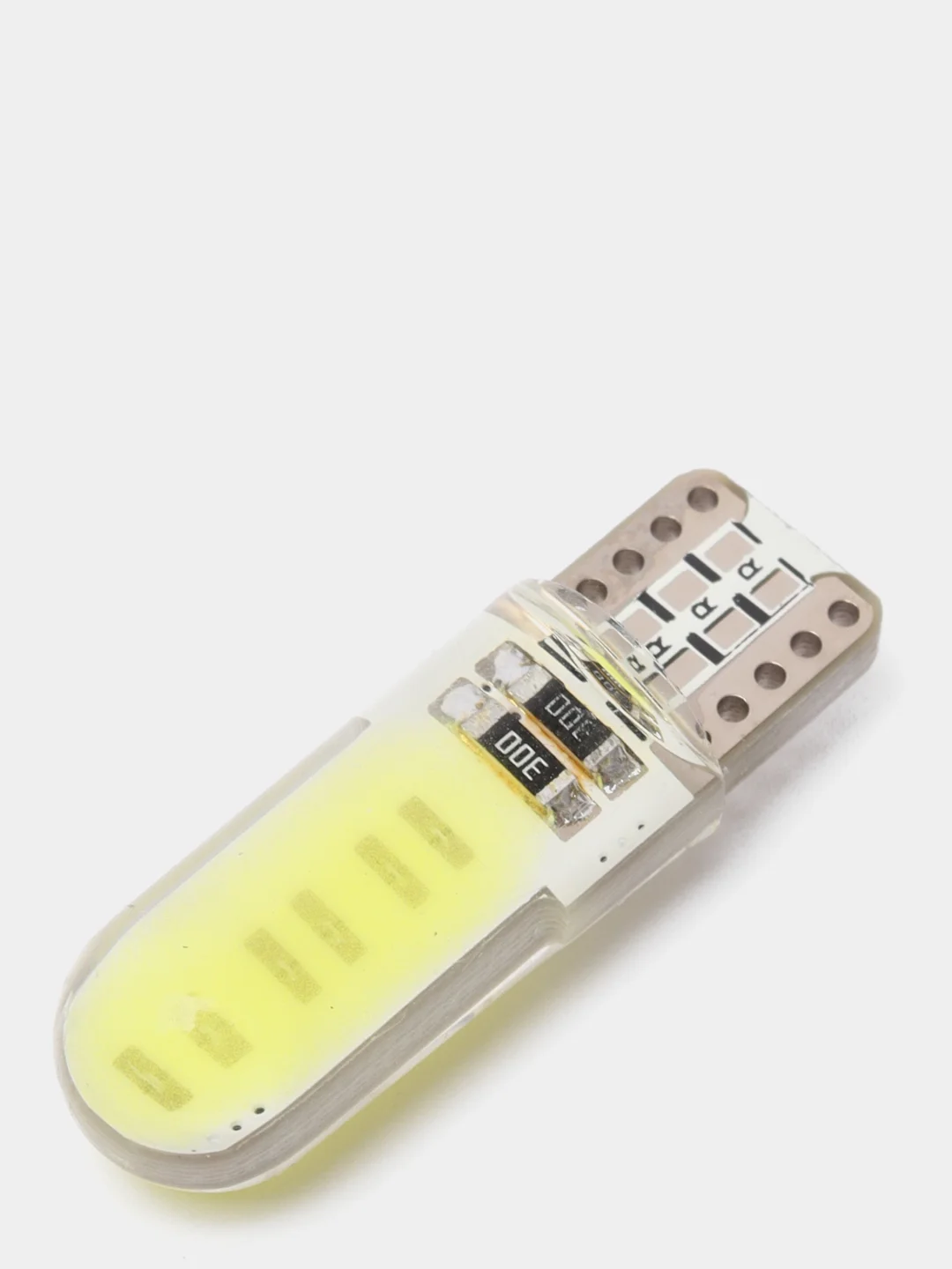 Белый автомобильная светодиодная габаритная LED лампа T10 W5W, для фар и салона автомобиля