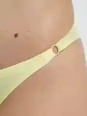 Лимонный трусы танга женские, бесшовные