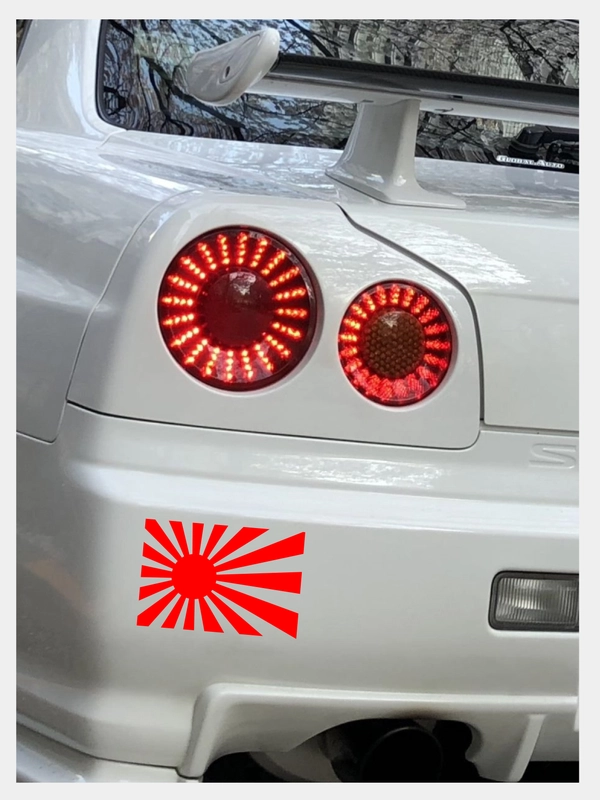 Наклейка "Японский JDM флаг"