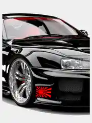 Наклейка "Японский JDM флаг"