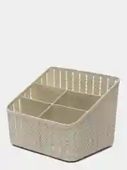 Белый органайзер для косметики / кистей / канцелярии ВЯЗАНИЕ IDEA