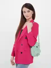 Зеленый женская сумка через плечо, из экокожи