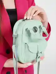 Зеленый женская сумка через плечо, из экокожи