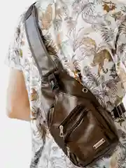 Шоколадный мужская сумка через плечо, рюкзак