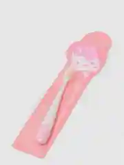 Розовый детская зубная щетка