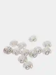 Серый шапочки для бусин 10,20,30,50 и 100шт, фурнитура для бижутерии