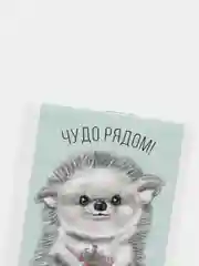 Белый милые блокноты А7, 16 листов в клетку на скрепке