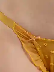 Пастельно-коралловый трусы танга женские